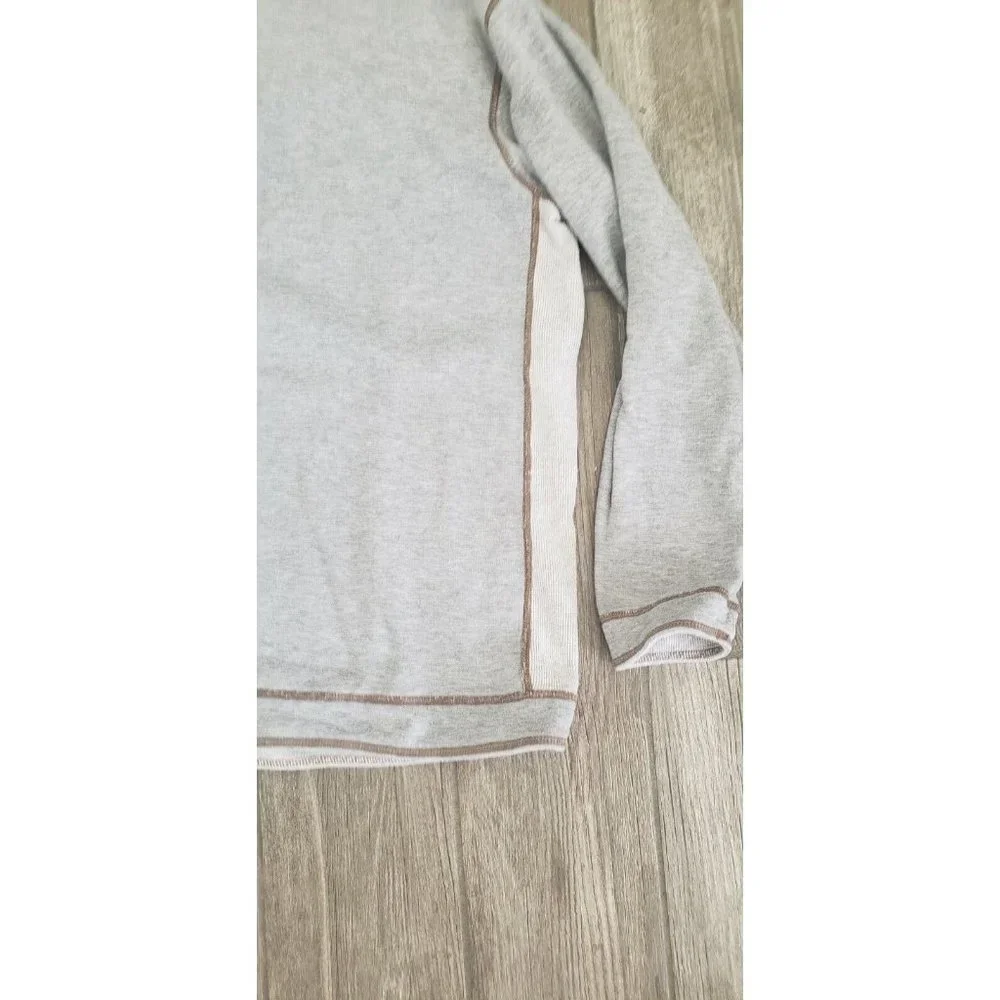 Tommy Bahama Jean 1/4 Zip Sweater Men Large Reversible Neutral Tone Long Sleeve - Picture 12 of 12